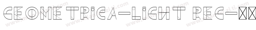 Geometrica-Light Reg字体转换